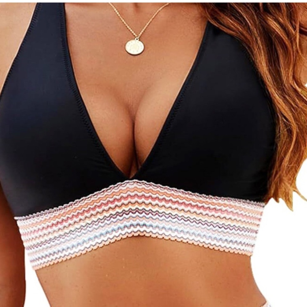 Blooming Jelly Deep V Bikini Top